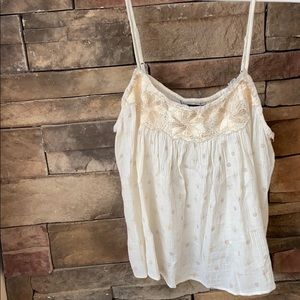 Cream American Eagle tank top
